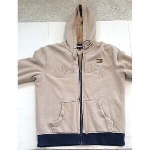 Vintage Hilfiger Full Zip Fully Lined Heavy Hoodie Size L